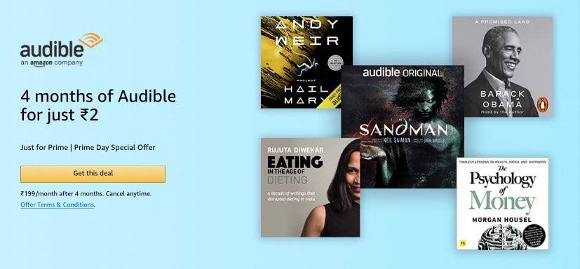 Loot : Get 4 Months Audible at Rs.2