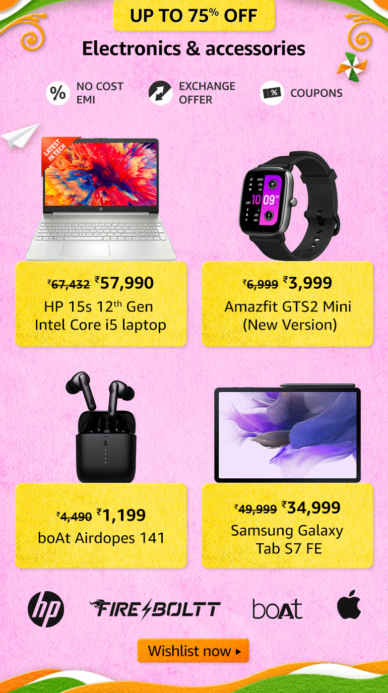 Electronics at upto 70% off